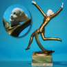 Josef Lorenzl Dancer Bronze & Ivory Figure