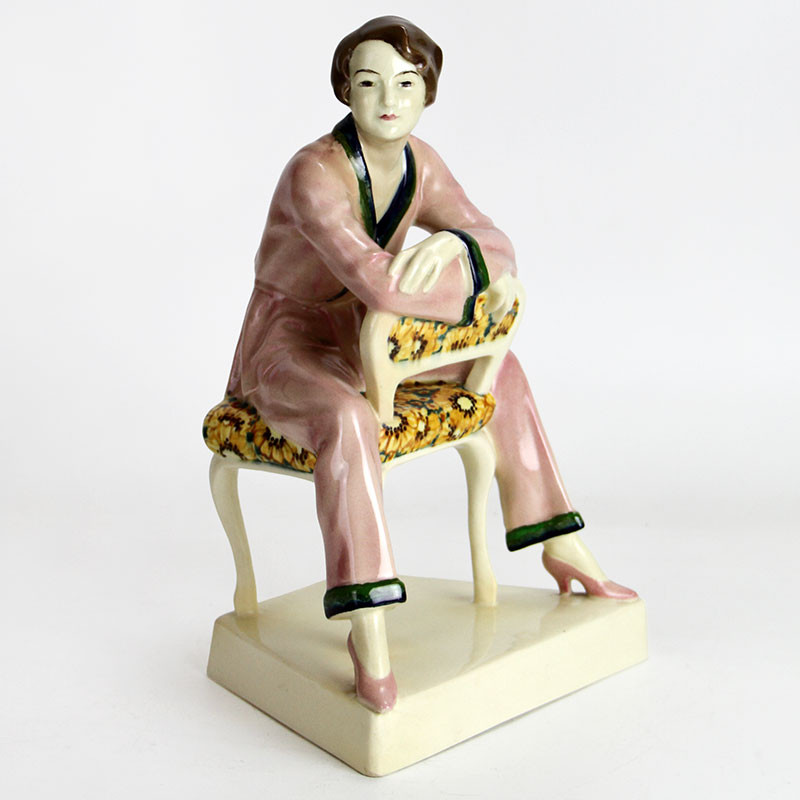 Goldscheider (Vienna) Art Deco Figure by Josef Lorenzl (c.1930)