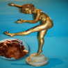C. J. R. Colinet Female Juggler Bronze Figure