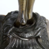 Art Deco Bronzed Spelter Lamp by F De Luca