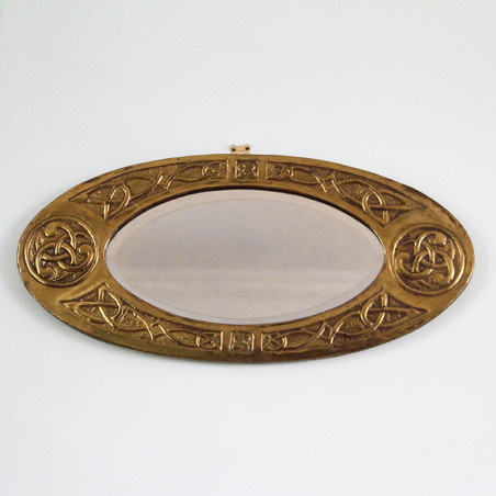 Arts and Crafts Glasgow School Brass Mirror (c.1900)