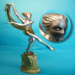 Josef Lorenzl Scarf Dancer Bronze Figure