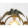 French Art Deco Spelter Table Lamp
