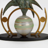 French Art Deco Spelter Table Lamp