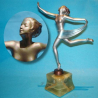 Josef Lorenzl Bronze Scarf Dancer Female Figure