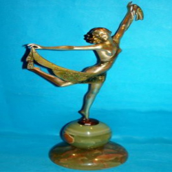 Josef Lorenzl Female Dancing Bronze Figure