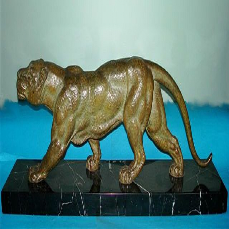 D.H. Chiparus Spelter Figure of a Lioness. Circa 1925