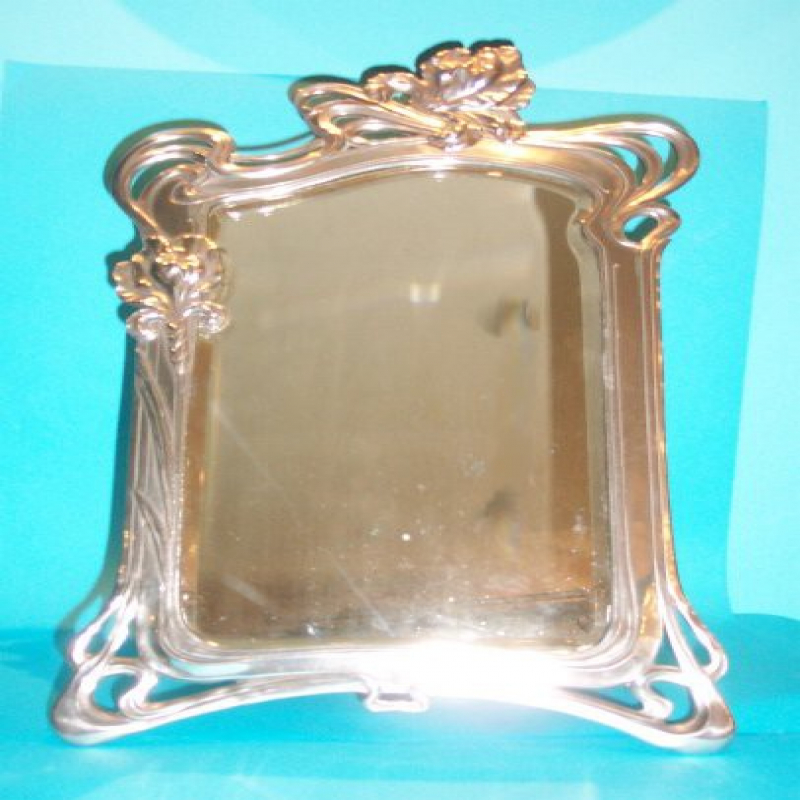 Genuine Antique Argentor Easel Mirror