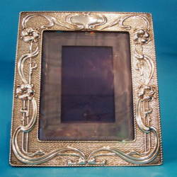 Antique Zimmerman Silver Photo Frame
