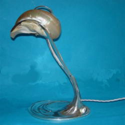 Kayser Pewter & Shell Table Lamp