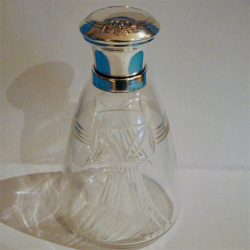 Antique WMF Perfume Bottle with Original Silver Plating