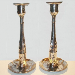 Kayserzinn Pewter Candlesticks. Circa 1900
