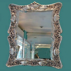 Antique Silver Easel Mirror. Hallmarked London 1908