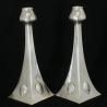 WMF Silver Plated Candlesticks Designed by Albin Muller